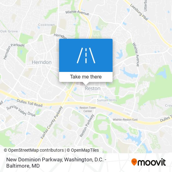 Mapa de New Dominion Parkway