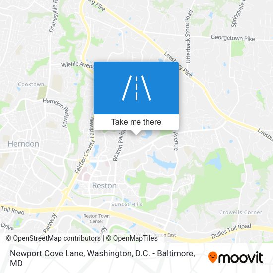 Newport Cove Lane map