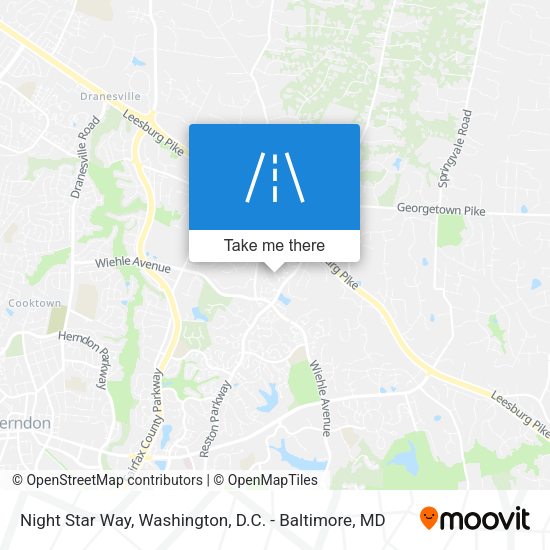 Night Star Way map