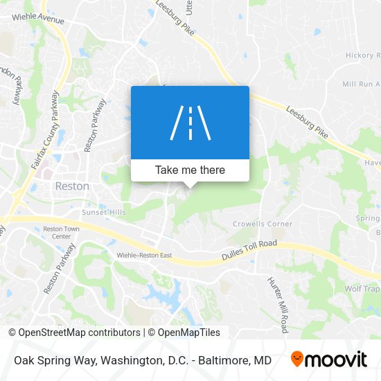 Oak Spring Way map