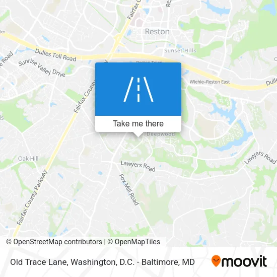 Old Trace Lane map