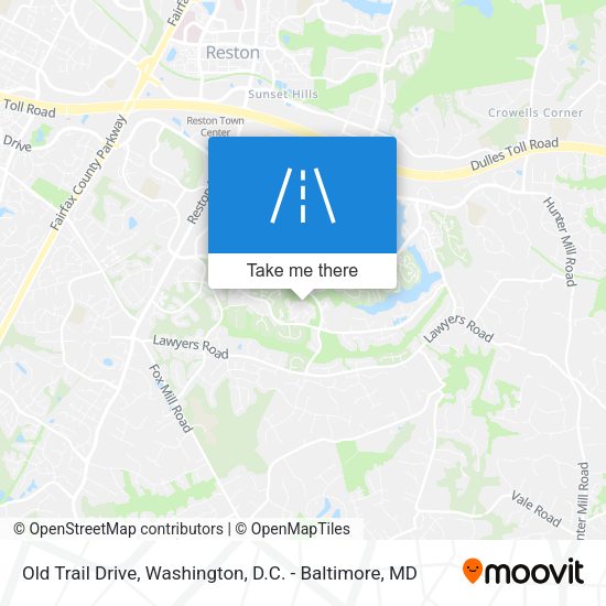 Old Trail Drive map