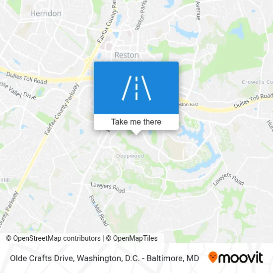 Olde Crafts Drive map