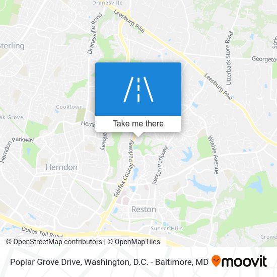 Mapa de Poplar Grove Drive