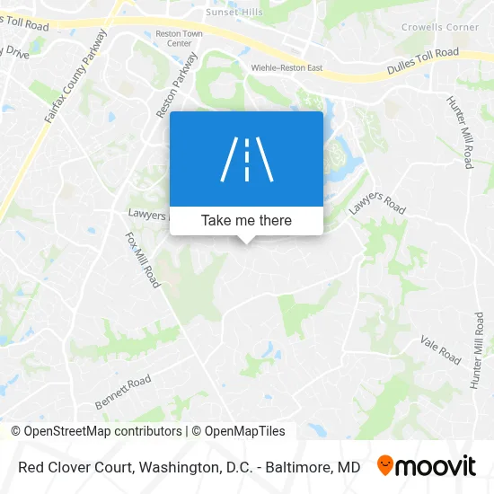 Red Clover Court map