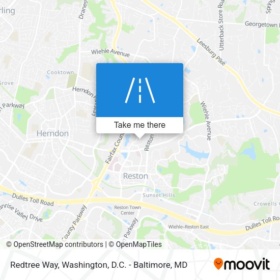 Redtree Way map