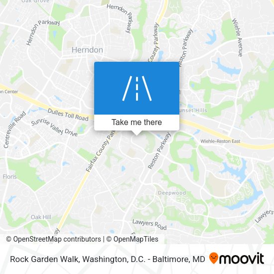 Mapa de Rock Garden Walk