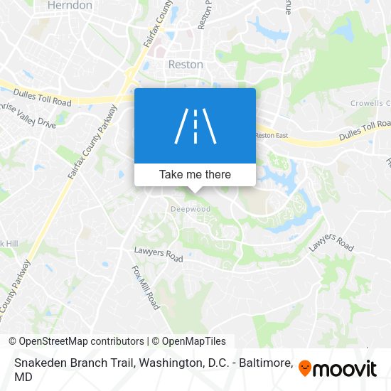 Snakeden Branch Trail map