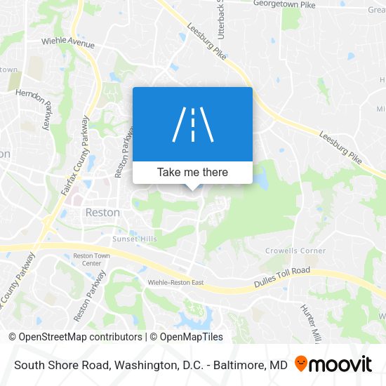 South Shore Road map