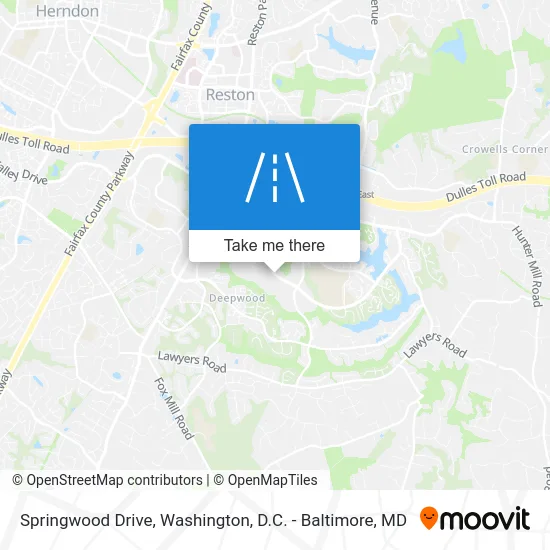 Springwood Drive map