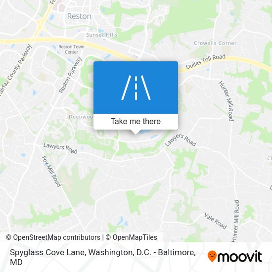 Mapa de Spyglass Cove Lane