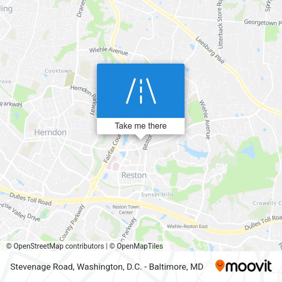 Stevenage Road map