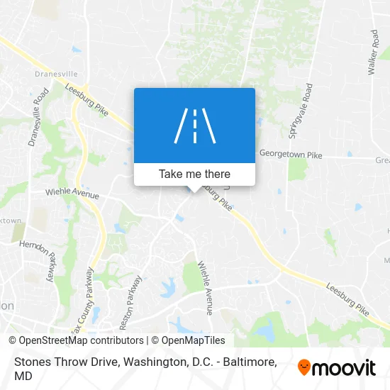 Stones Throw Drive map