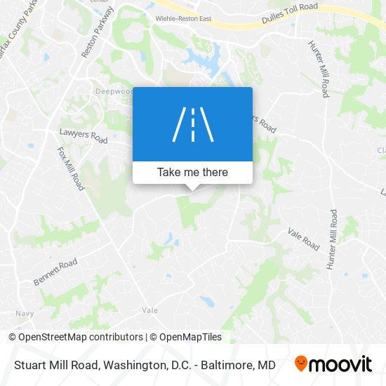 Stuart Mill Road map