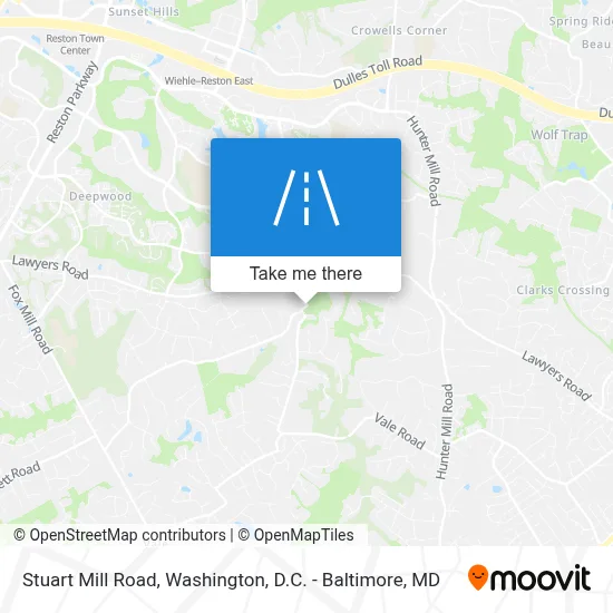 Stuart Mill Road map