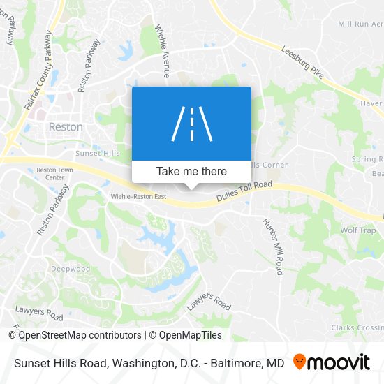Mapa de Sunset Hills Road