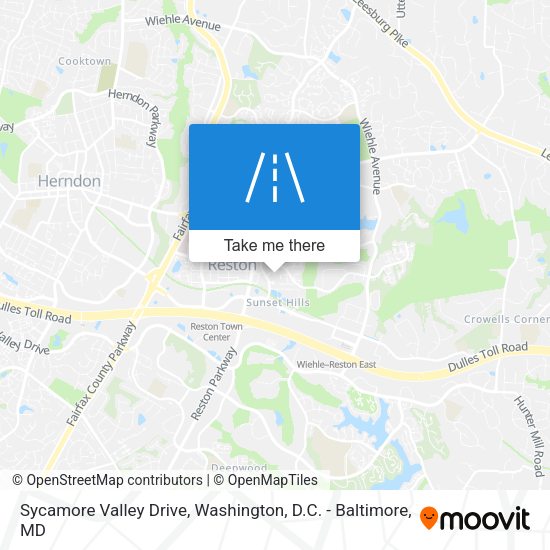 Sycamore Valley Drive map