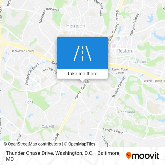 Thunder Chase Drive map