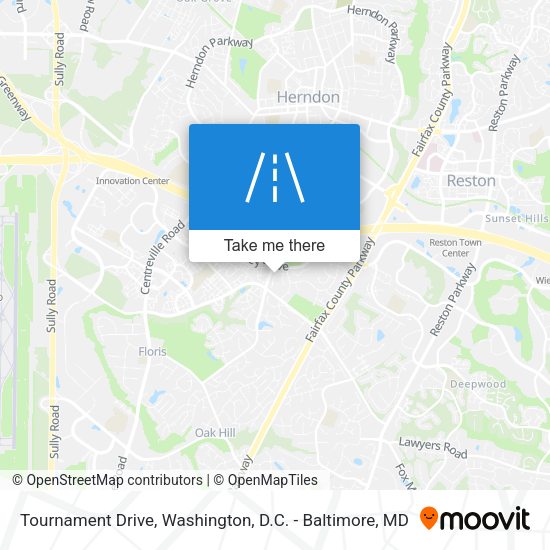 Mapa de Tournament Drive