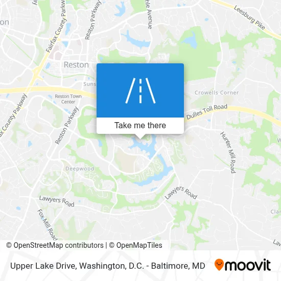 Upper Lake Drive map