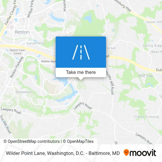 Wilder Point Lane map