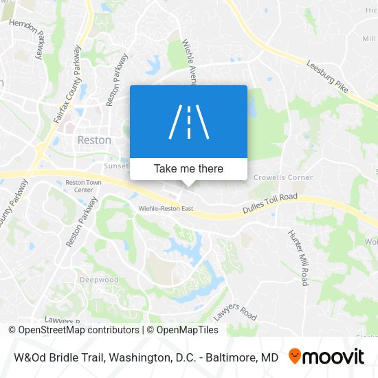 Mapa de W&Od Bridle Trail