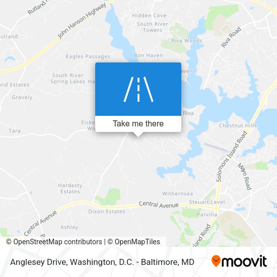 Anglesey Drive map
