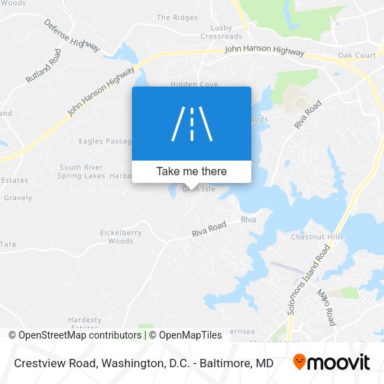 Crestview Road map