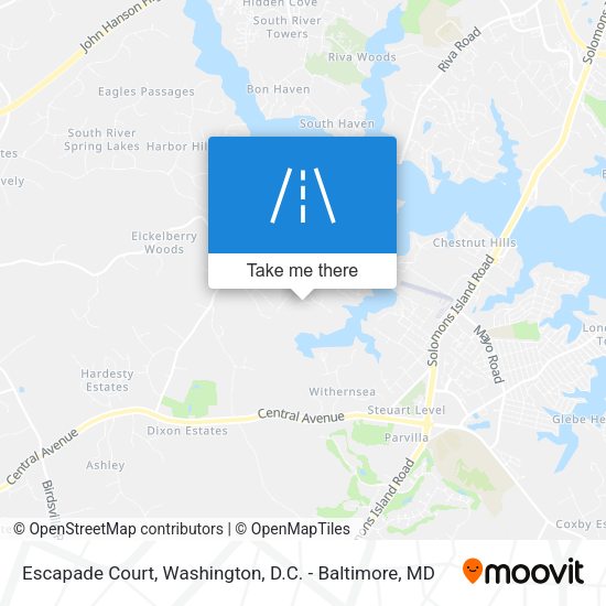 Escapade Court map