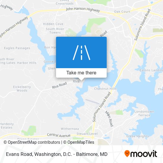 Evans Road map