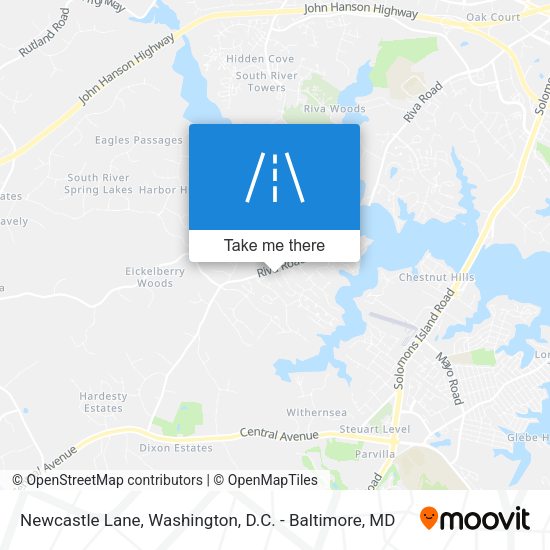 Mapa de Newcastle Lane