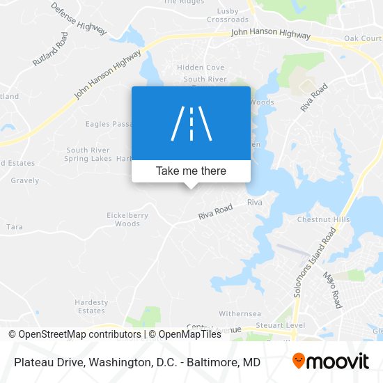 Plateau Drive map