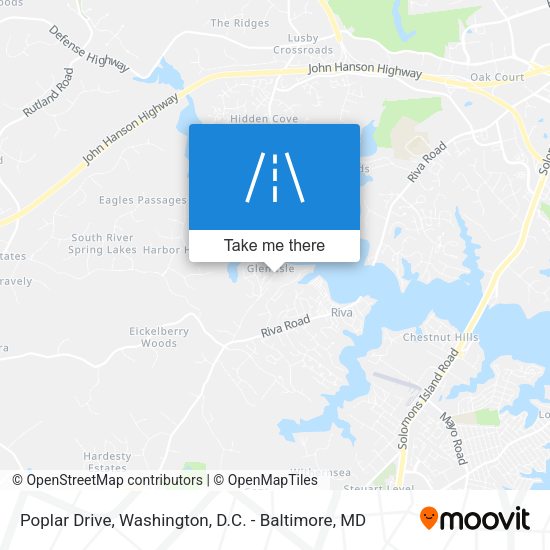 Mapa de Poplar Drive