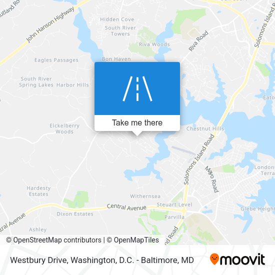 Mapa de Westbury Drive