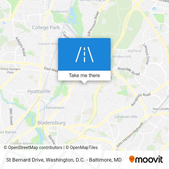 St Bernard Drive map