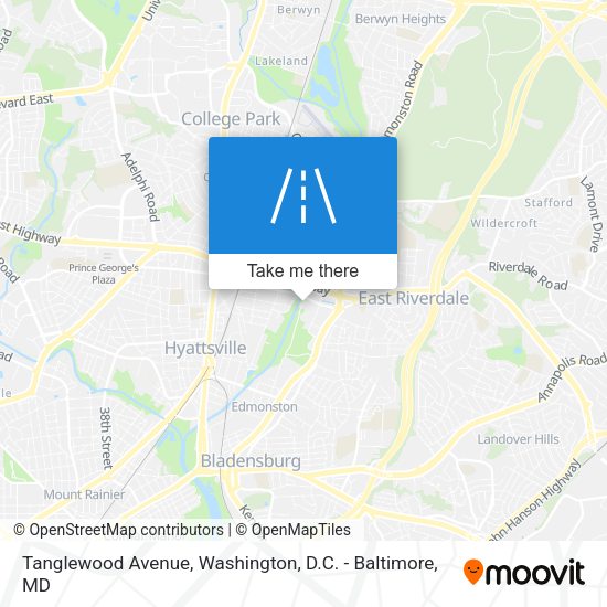 Tanglewood Avenue map