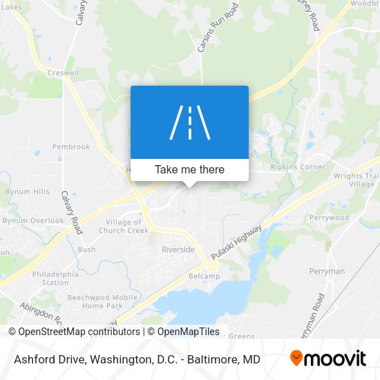 Ashford Drive map