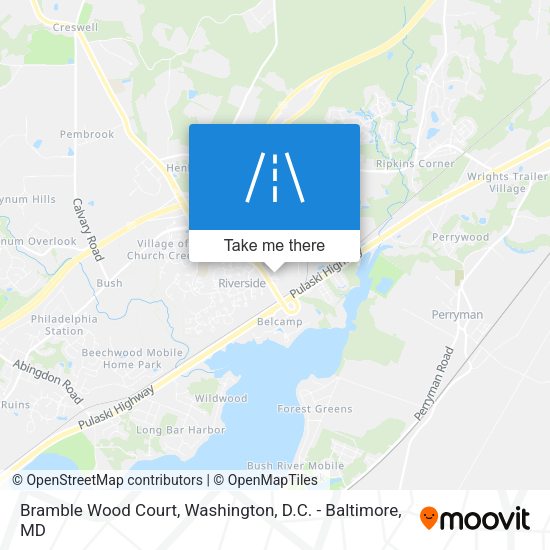 Bramble Wood Court map