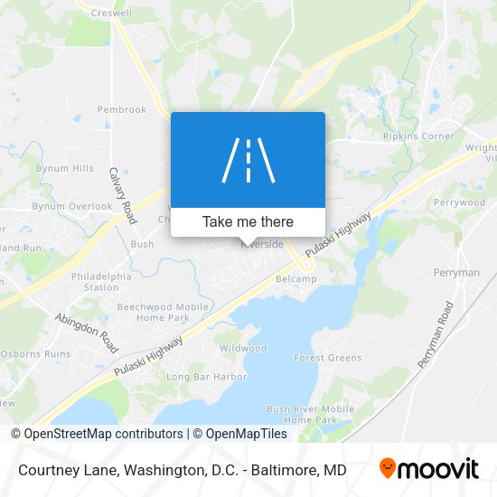 Courtney Lane map