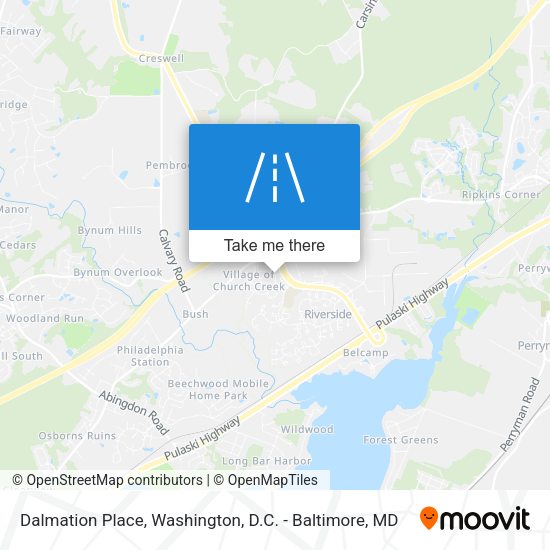 Dalmation Place map