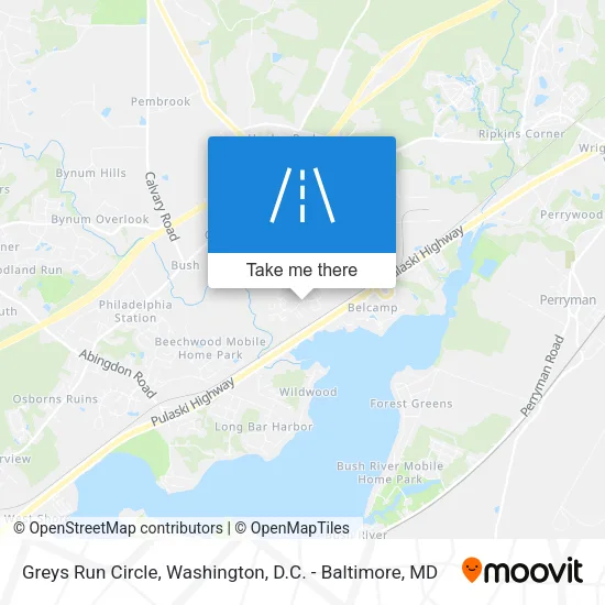Mapa de Greys Run Circle