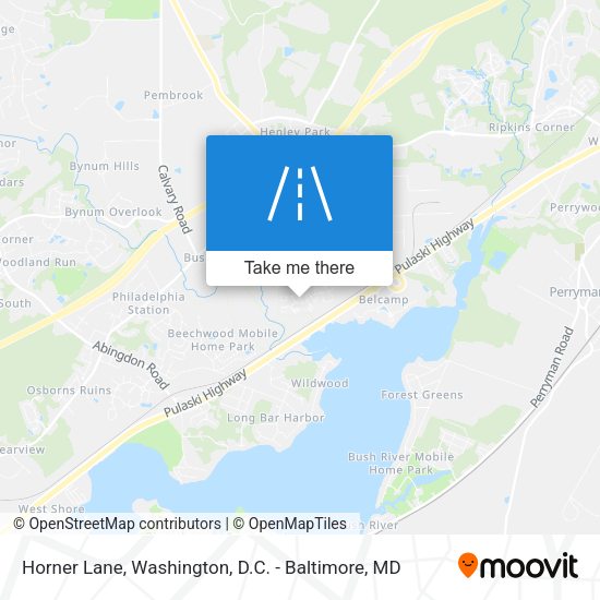 Horner Lane map