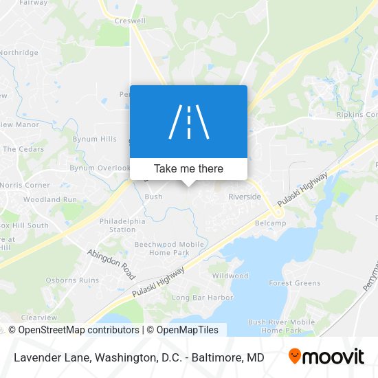 Lavender Lane map