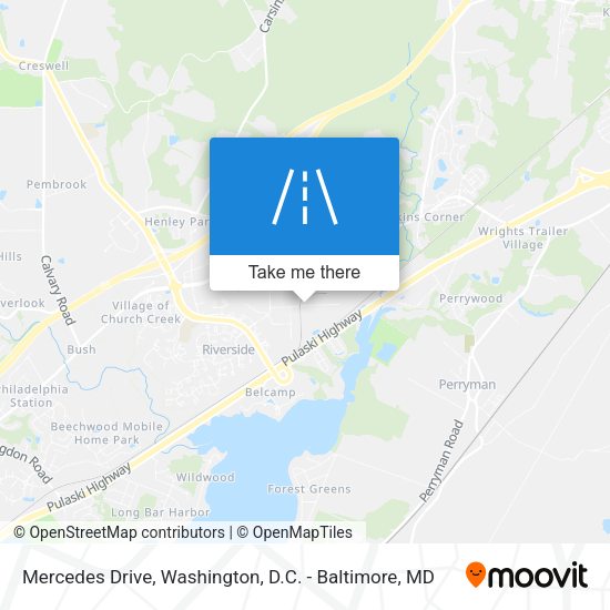 Mercedes Drive map