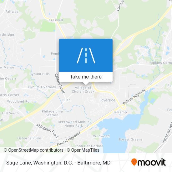 Sage Lane map