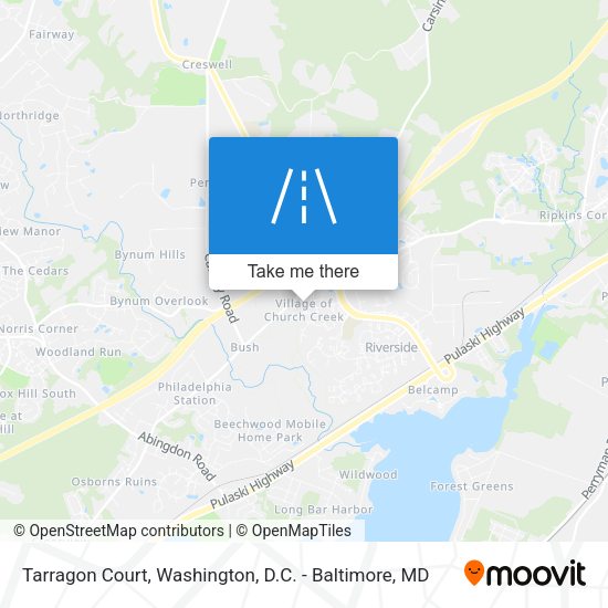 Tarragon Court map