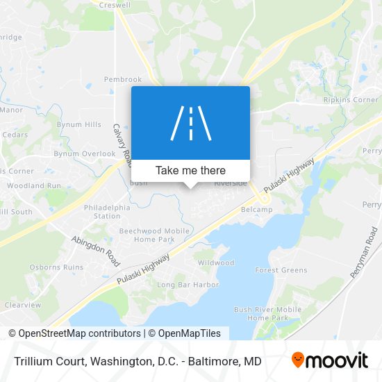 Trillium Court map