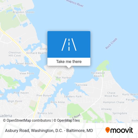 Asbury Road map