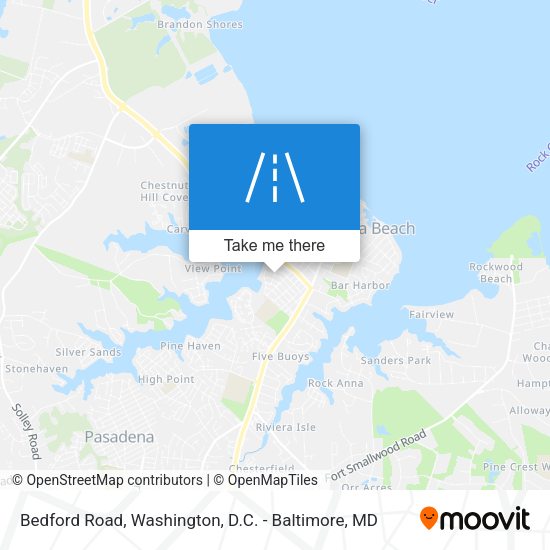 Mapa de Bedford Road