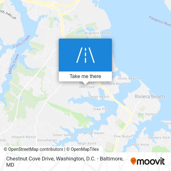 Chestnut Cove Drive map